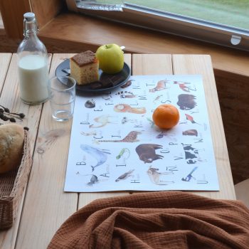 Mantel individual ABC castellano