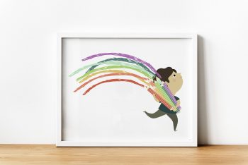 Arcoiris-niño ilustradora Cecilia Plaza