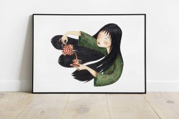 Japonesa-tetera ilustradora Cecilia Plaza