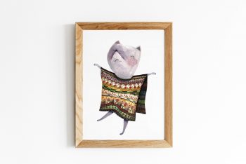 Disfraz Gato ilustradora Cecilia Plaza