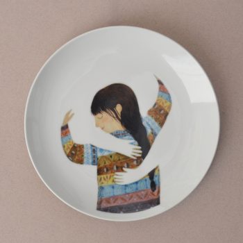 Plato cerámico Abraza