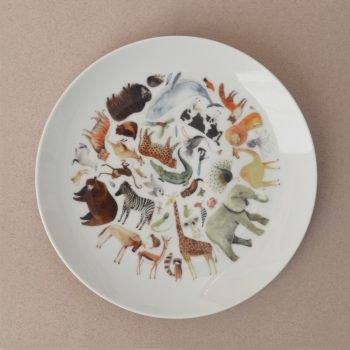 Plato cerámico Animales
