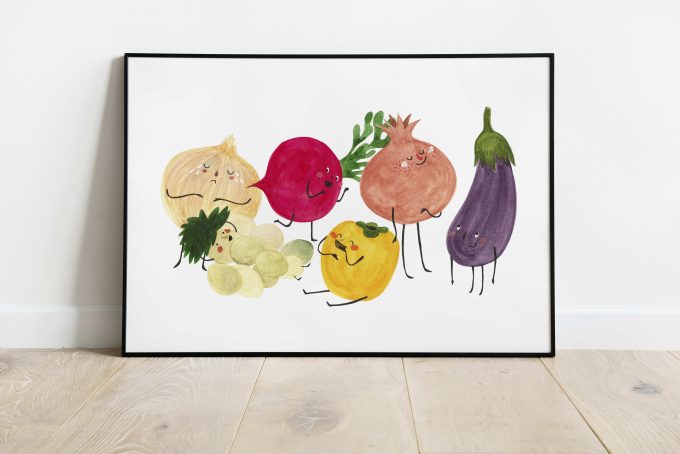 Frutas-Verduras-Otoño ilustradora Cecilia Plaza