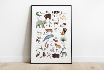 Animals-ABC-inglés ilustradora Cecilia Plaza