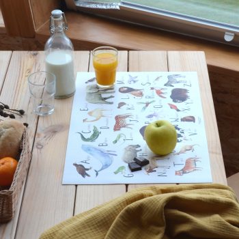 Mantel individual ABC valenciano