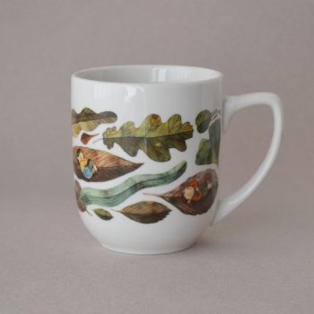 Taza cerámica Hojas