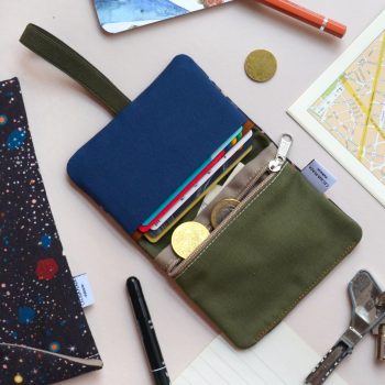 Cartera R-Pet GIRASOLES abierta