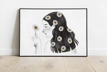 Ilustración Flores Margarita