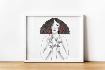 Ilustración Flores Rosa