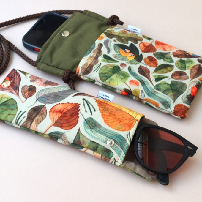Funda Gafas HOJAS + móvil