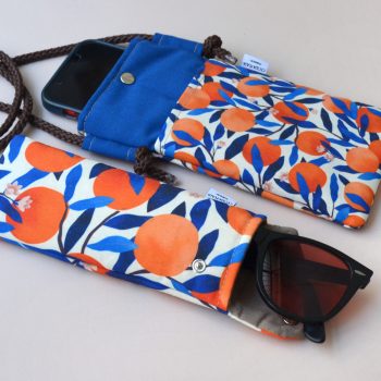 Funda Gafas NARANJAS + móvil
