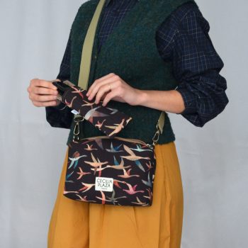 Bolso Cajita GANSOS y funda de gafas