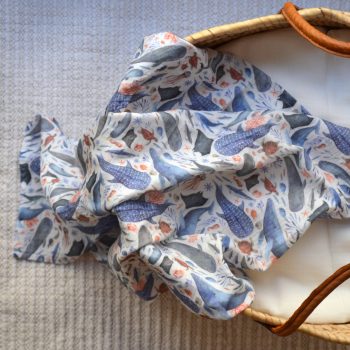 Muselina Marino en una cesta