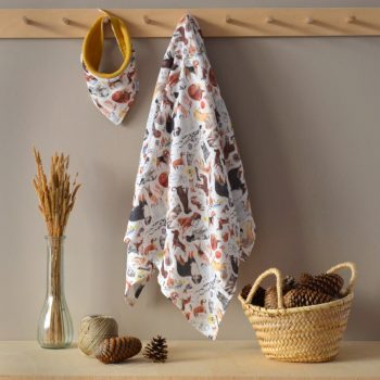 Muselina y bandana Perros colgadas